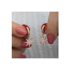 Himarry Rose Sallantılı Kutup Yıldızı Kadın Gümüş Küpe