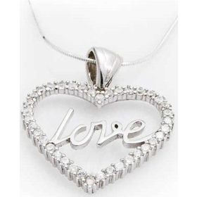 Himarry Taşlı Love 925 Ayar Kadın Gümüş Kolye