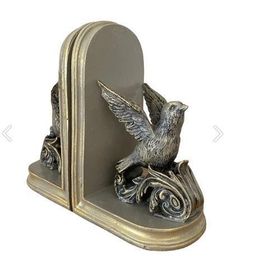 Himarry Temalı Bronz Kitap Stoperi Kuş