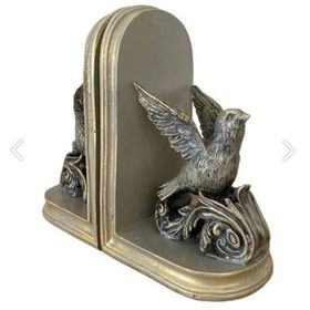 Himarry Temalı Bronz Kitap Stoperi Kuş