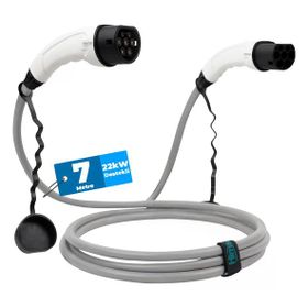 Hims EMEF-22T2-GB-7 22 kw Tip 2 Soketli 7 m Gri Elektrikli Araç Şarj Kablosu