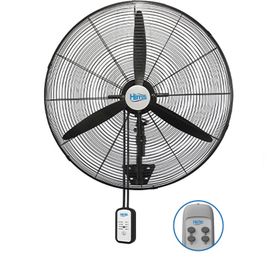 Hims HEF-DK750 210 W 75 cm Siyah 3 Kanat Kumandalı Sanayi Tipi Duvar Vantilatörü