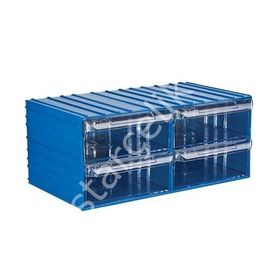 Hipaş 401-4 Şeffaf 4 Çekmeceli Kutu