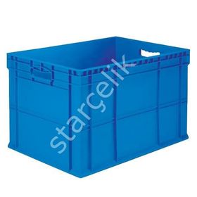 Hipaş Plastik HP-3403 400x600x340 mm Yanları ve Altı Kapalı Kasa