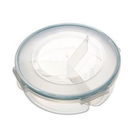 Hiper Freshbox Yuvarlak 3'lü Bölme Saklama Kabı