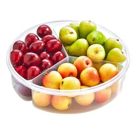 Hiper Freshbox Yuvarlak 3'lü Bölme Saklama Kabı