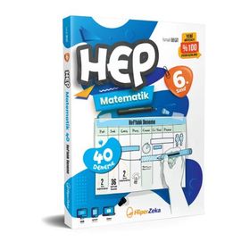 Hiper Zeka - 2026 6. Sınıf Haftalık Hep Matematik 40 Deneme