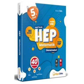 Hiper Zeka 5. Sınıf Haftalık HEP Matematik 40 Deneme