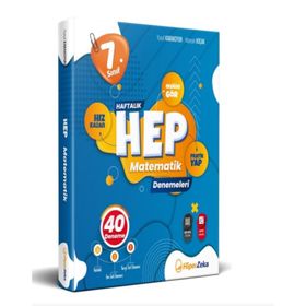 Hiper Zeka 7. Sınıf Haftalık HEP Matematik 40 Deneme