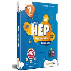 Hiper Zeka 7. Sınıf Haftalık HEP Matematik 40 Deneme