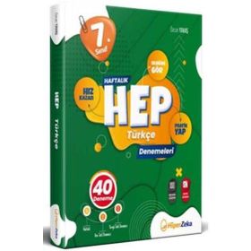 Hiper Zeka 7. Sınıf Haftalık HEP Türkçe 40 Deneme