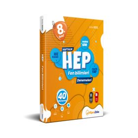 Hiper Zeka LGS 8. Sınıf Haftalık HEP Fen Bilimleri 40 Deneme