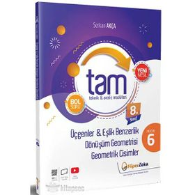Hiper Zeka LGS 8. Sınıf Tam Matematik 6 Teknik Analiz Modülleri ve Üçgenler ve Geometrik Cisimler