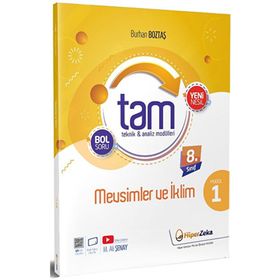 Hiper Zeka Yayınları 8. Sınıf Fen Bilimleri TAM Teknik Analiz Modülleri 1 Mevsimler ve İklim