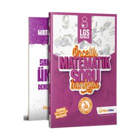 Hiper Zeka Yayınları 8. Sınıf LGS Matematik Öncelik Soru Bankası