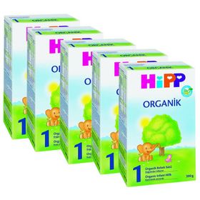 Hipp 1 0-6 Ay 5x300 gr Çoklu Paket Organik Bebek Sütü