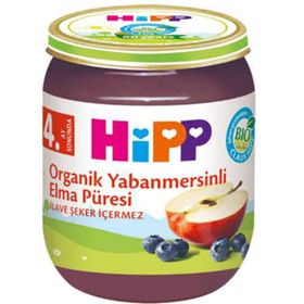 Hipp 125 gr Organik Yaban Mersinli ve Elmalı Kavanoz Maması