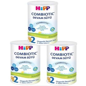 Hipp 2 Combiotic Organik 6+ Ay 3x350 gr Çoklu Paket Bebek Devam Sütü
