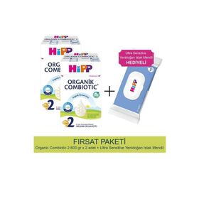 Hipp 2 Organik Combiotic 2x600 gr Devam Sütü