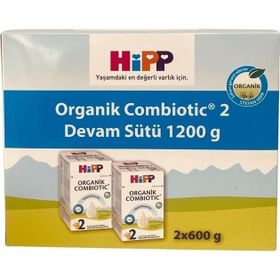 Hipp 2 Organik Combiotic 2x600 gr Devam Sütü