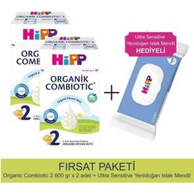 Hipp 2 Organik Combiotic 2x600 gr Devam Sütü