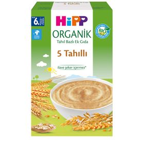 Hipp 200 gr x 6 Organik 5 Tahıllı Tahıl Bazlı Ek Gıda