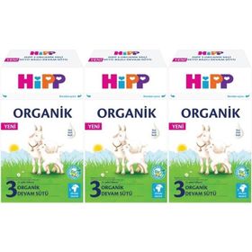 Hipp 3 Organik Keçi Sütü Bazlı 3x400 gr Devam Sütü