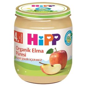 Hipp 4+ Ay 125 gr Organik Elma Püresi Kavanoz Maması