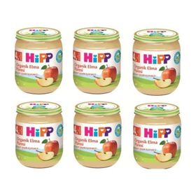 Hipp 4+ Ay 6x125 gr Organik Elma Püresi Kavanoz Maması