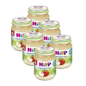 Hipp 4+ Ay 6x125 gr Organik Elma Püresi Kavanoz Maması