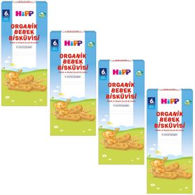 Hipp 4x180 gr Organik Bebek Bisküvisi