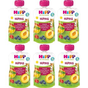 Hipp 6x100 gr Organik Orman Meyveli Şeftalili Elma Püresi Bebek Maması