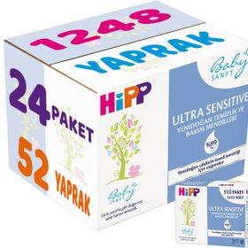 Hipp Baby Sanft Sensitive 24x52 Adet Bebek Islak Mendil