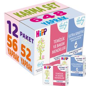 Hipp Baby Sanft Sensitive Karma Yendoğan+Klasik 14'lü 696 Yaprak Islak Havlu Mendil