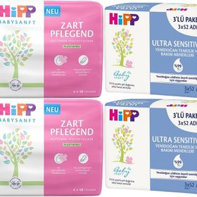 Hipp Baby Sanft Sensitive Karma Yendoğan+Klasik 28'li 1392 Yaprak Islak Havlu Mendil