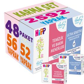 Hipp Baby Sanft Sensitive Karma Yendoğan+Klasik 56'lı 2784 Yaprak Islak Havlu Mendil