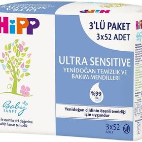 Hipp Baby Sanft Ultra Sensitive Yenidoğan 15x52'li Islak Havlu Mendil