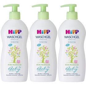 Hipp Babysanft 400 ml 3 Adet Bebek Saç ve Vücut Banyo Jeli