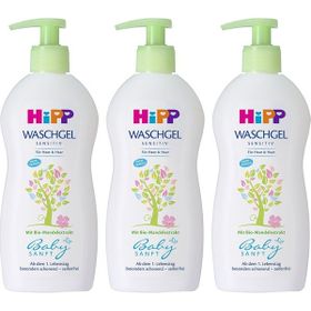 Hipp Babysanft 400 ml 3 Adet Bebek Saç ve Vücut Banyo Jeli