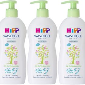 Hipp Babysanft 400 ml 3 Adet Bebek Saç ve Vücut Banyo Jeli