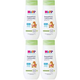 Hipp Babysanft Shampoo + Spülung Sensitive 4x200 ml Çocuk Şampuanı