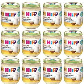 Hipp Kavanoz Maması 12x125 gr Organik Sütlaç