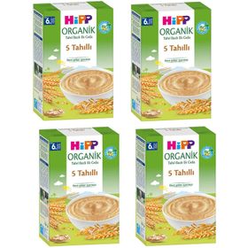 Hipp Organik 5 Tahıllı 4x200 gr Kaşık Mama