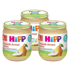Hipp Organik Armut Püresi 125 gr 3'lü Kavanoz Maması