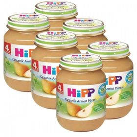 Hipp Organik Armut Püresi 125 gr 6'lı Kavanoz Maması