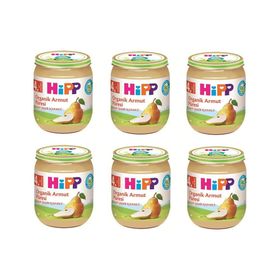 Hipp Organik Armut Püresi 125 gr 6'lı Kavanoz Maması