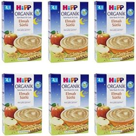 Hipp Organik İyi Geceler Elmalı Sütlü 6x250 gr Kaşık Mama