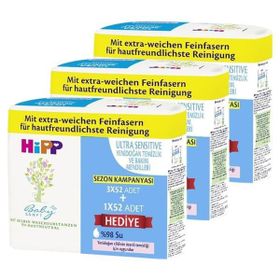 Hipp Ultra Sensitive 12x52'li Yenidoğan Islak Mendil