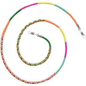 Hippi 70 cm Kite Renkli Unisex El Yapımı Gözlük İpi Aksesuarı