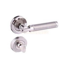 Hira Verda Nikel Saten Rozetli Wc Kapı Kolu